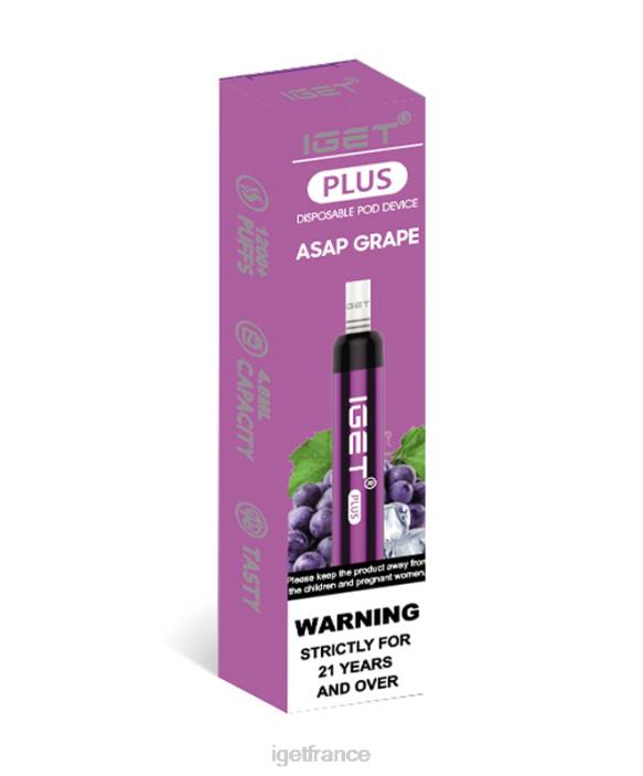 IGET Vape Online X02H30 j'obtiens plus raisin dès que possible