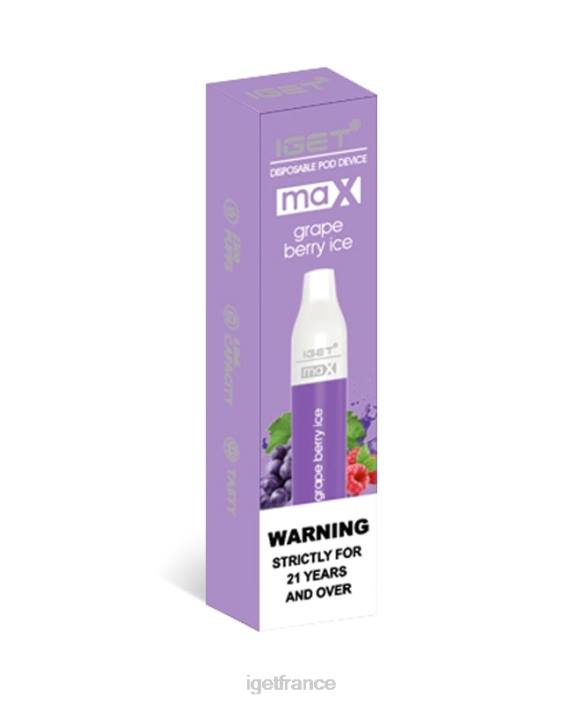 IGET Bar France X02H81 j'obtiens le maximum glace aux raisins