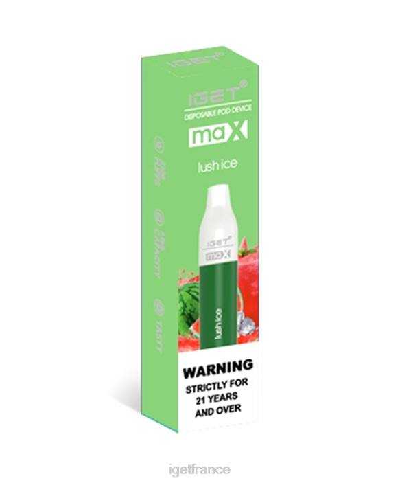IGET Bar X02H83 j'obtiens le maximum glace luxuriante