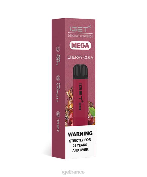 IGET Vape X02H127 j'ai un méga cola aux cerises