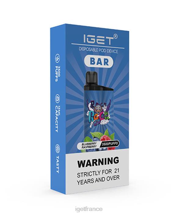 Vape Shop X02H153 IGET bar myrtille framboise