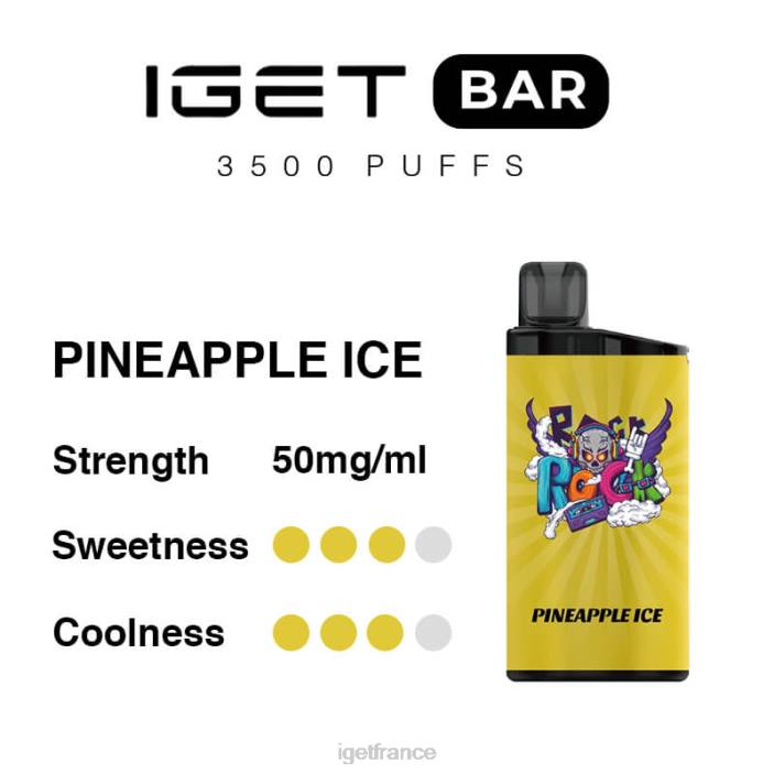 Online X02H284 barre IGET 3500 bouffées glace à l'ananas