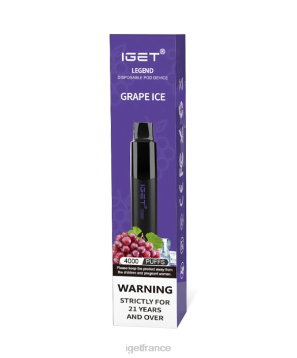 IGET Vape France X02H183 j'ai une légende glace aux raisins